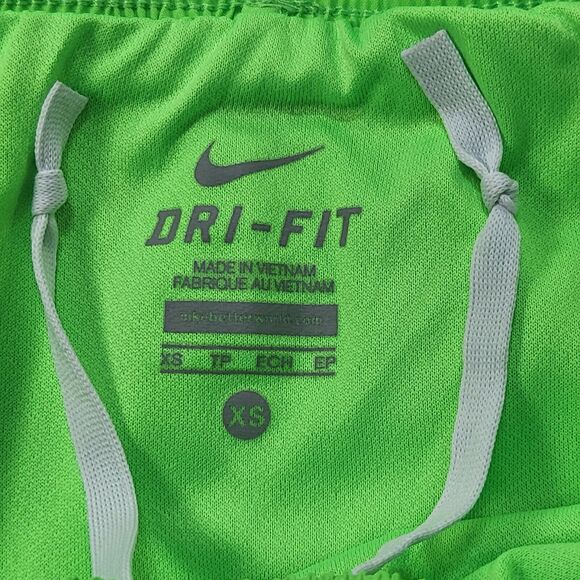Nike Dri-Fit Drawstring Athletic Shorts Womens Size Extra Small XS Green Blue - Picture 4 of 7